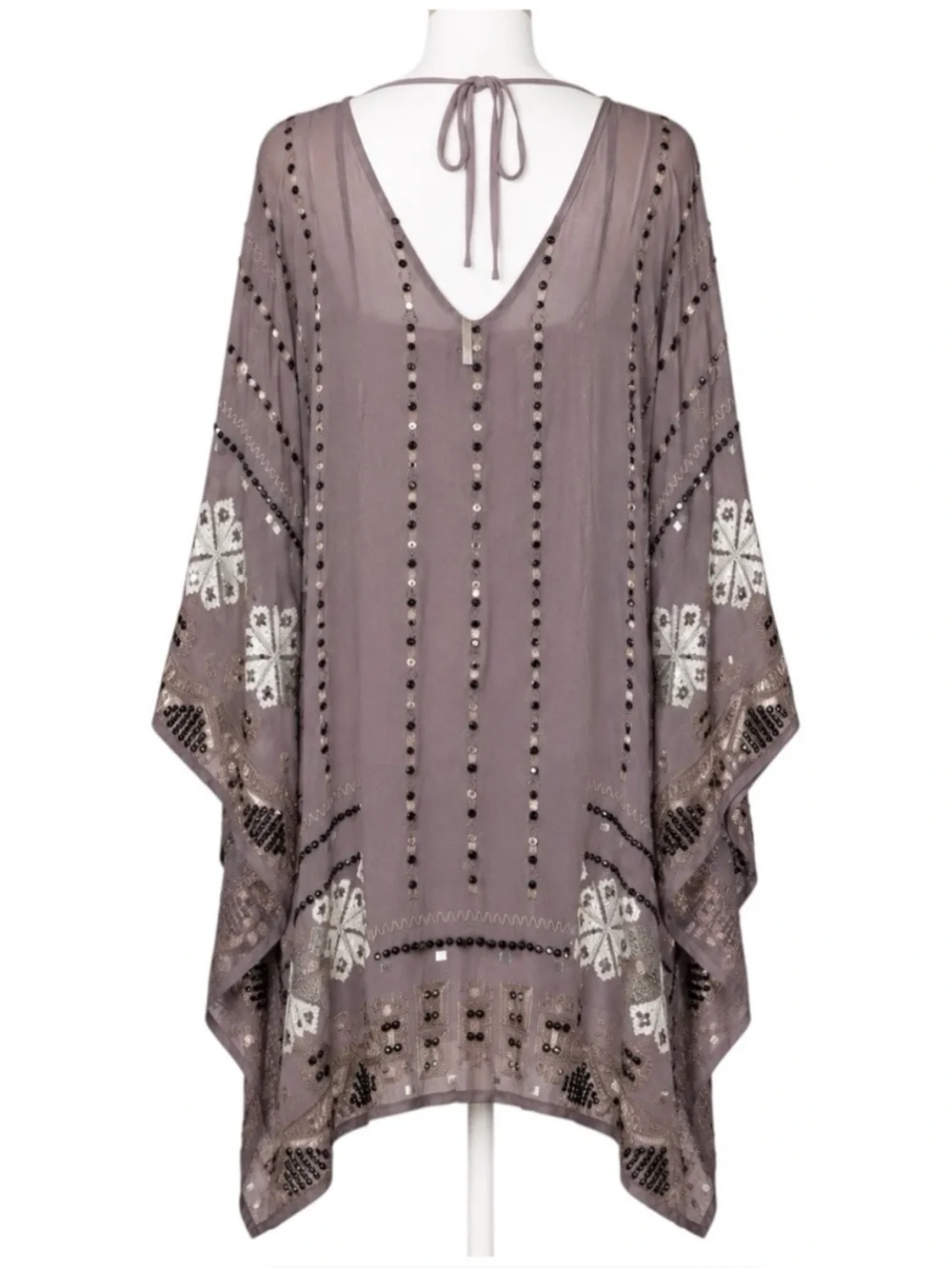 Rare Free People One LIMITED Collection Beaded Embroidered dress